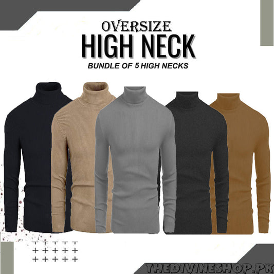 Basic high neck sweater bundle - Premium High Neck from My Store - Just Rs.5500! Shop now at The Divine Shop
