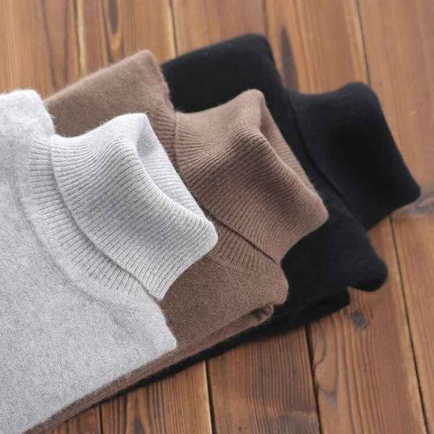 Ribbed high neck tops turtleneck sweater 3 pack - Premium High Neck from My Store - Just Rs.3499! Shop now at The Divine Shop