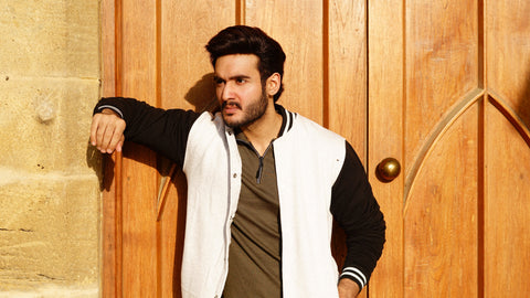 Zero Grey & White Baseball Varsity Jacket - Stylish & Classic Outerwear | The Divine Shop - The Divine Shop