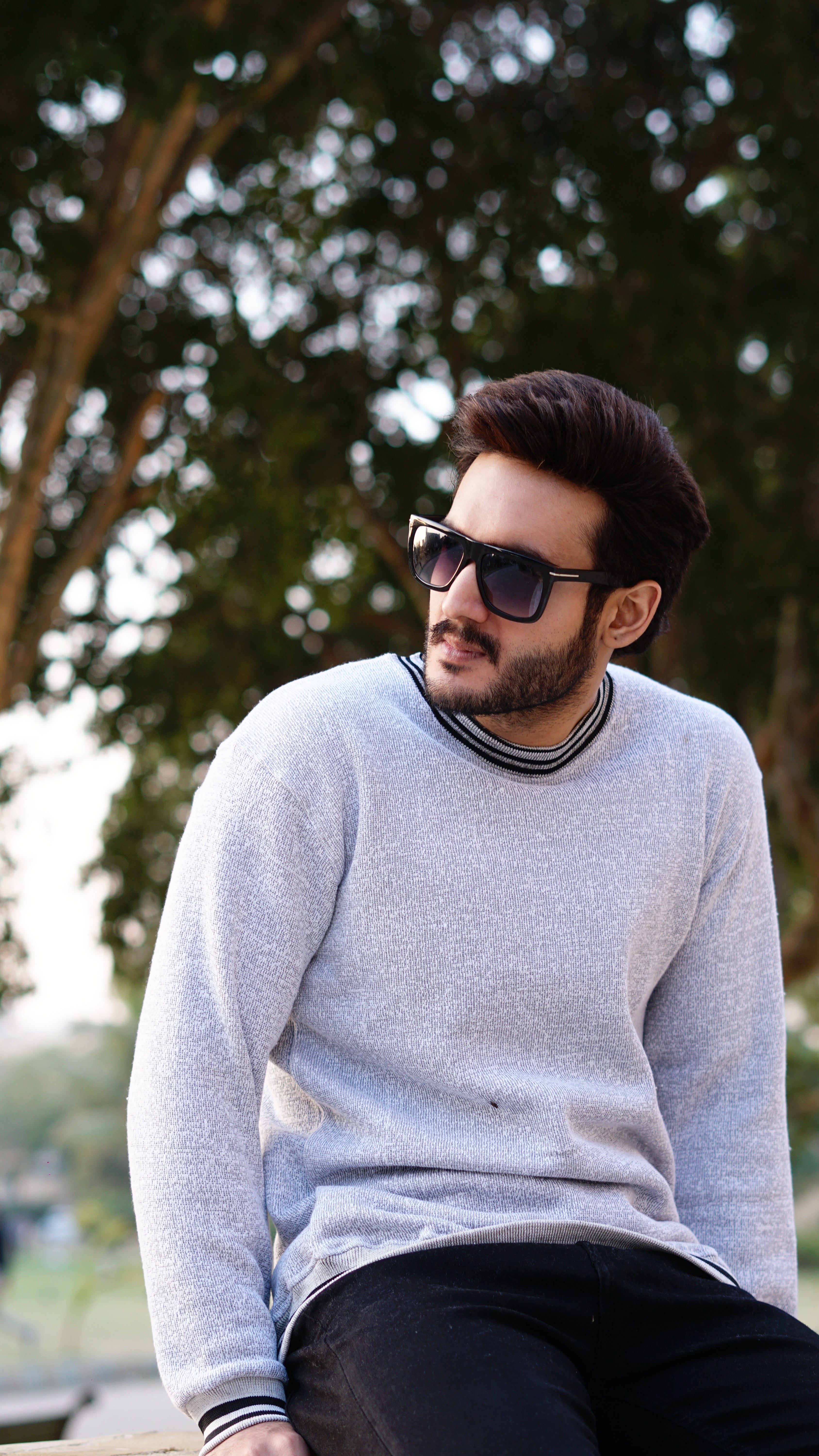 Mens gray twist yarn sweatshirts - Premium Sweatshirts from The Divine Shop - Just Rs.1699! Shop now at The Divine Shop