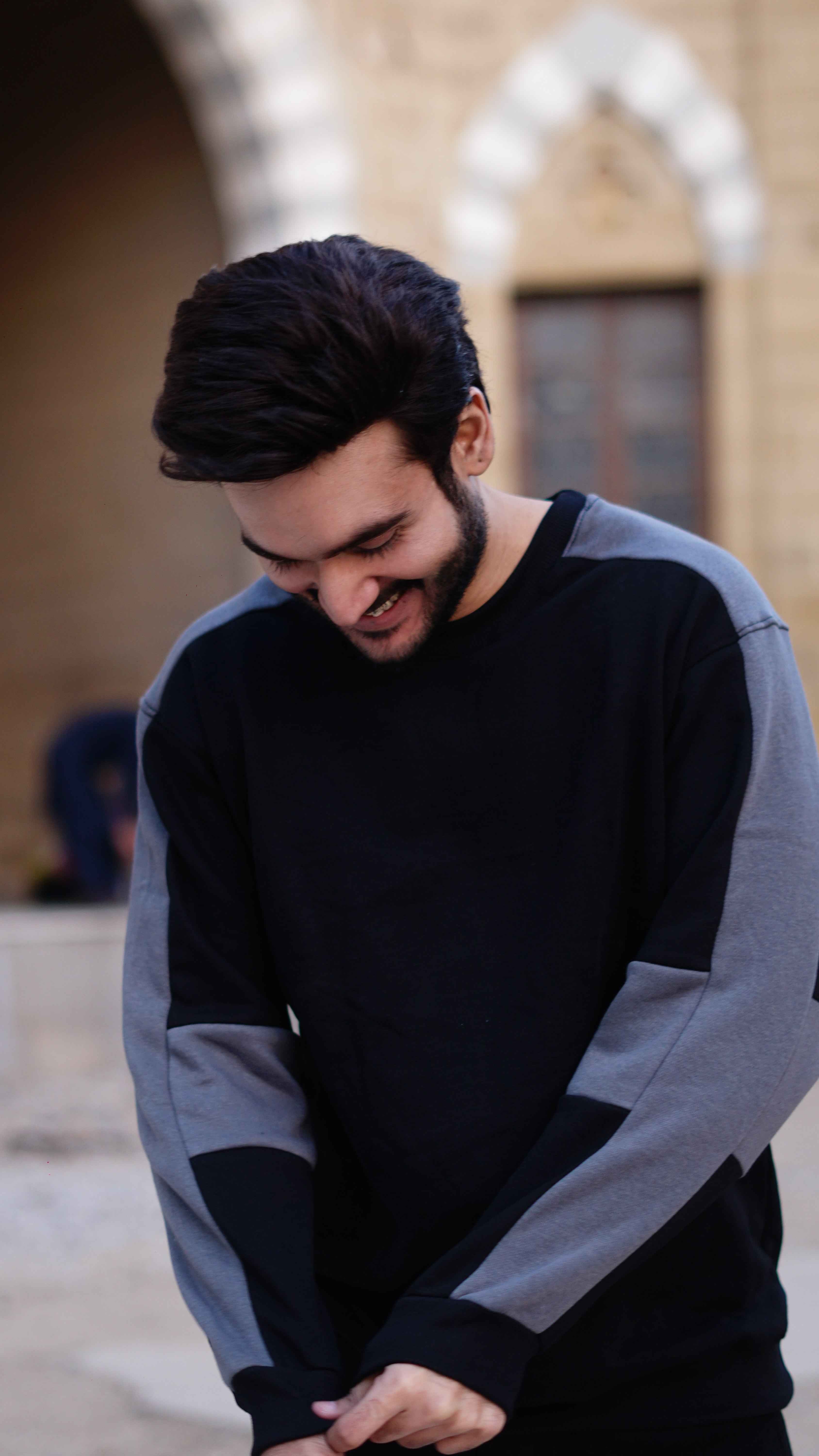Mens drip style sweatshirt two tone - Premium Sweatshirts from The Divine Shop - Just Rs.1699! Shop now at The Divine Shop