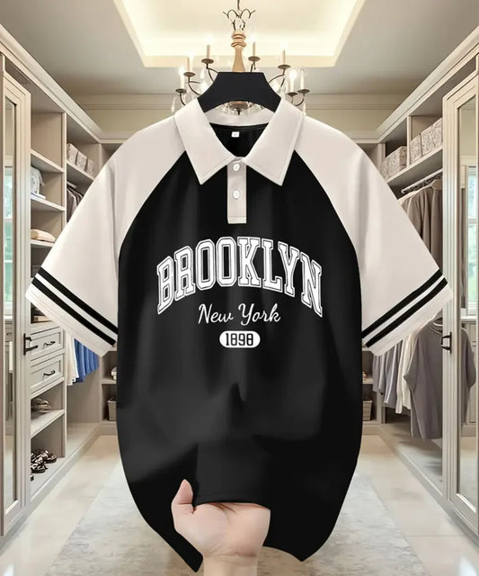 Raglan Brooklyn Printed T-shirt in Jersi