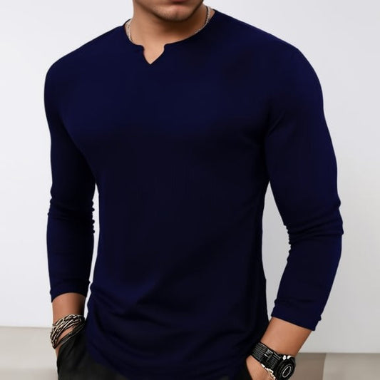 Bundles of 3 cotton knitted crew neck long sleeve shirt mens - Premium waffle knitted t-shirt from The Divine Shop - Just Rs.2999! Shop now at The Divine Shop