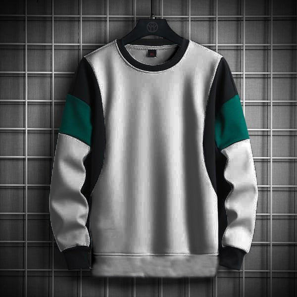 Manfinity contrass color block sweatshirt perfect blend - Premium Sweatshirts from The Divine Shop - Just Rs.2499! Shop now at The Divine Shop