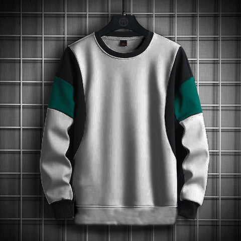 Manfinity contrass color block sweatshirt perfect blend - Premium Sweatshirts from The Divine Shop - Just Rs.2499! Shop now at The Divine Shop