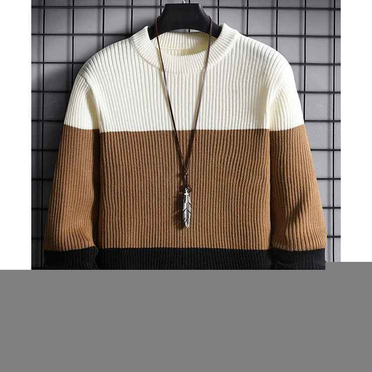Color blocked ribbed knit sweatshirt style - Premium Sweatshirts from The Divine Shop - Just Rs.2299! Shop now at The Divine Shop