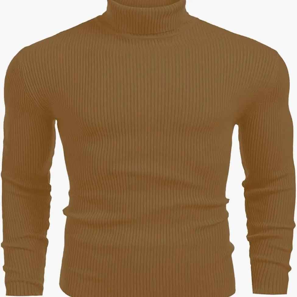 Folded turtleneck sweaters basic high neck tops - Premium High Neck from My Store - Just Rs.2899! Shop now at The Divine Shop