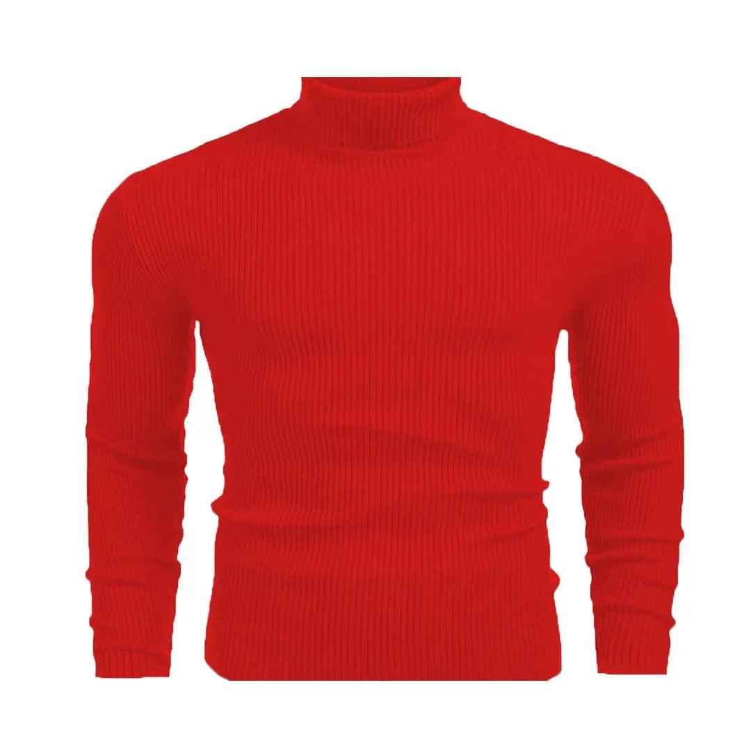 Folded turtleneck sweaters basic high neck tops - Premium High Neck from My Store - Just Rs.2899! Shop now at The Divine Shop