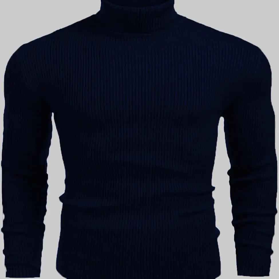 White ribbed basic high neck turtleneck sweater - Premium High Neck from My Store - Just Rs.4390! Shop now at The Divine Shop