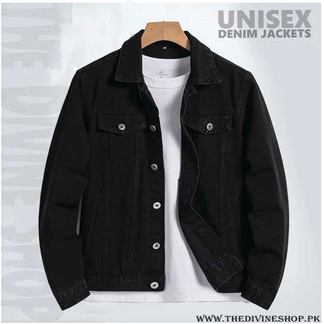 Export quality black denim jacket - Premium Denim jacket from The Divine Shop - Just Rs.2799! Shop now at The Divine Shop