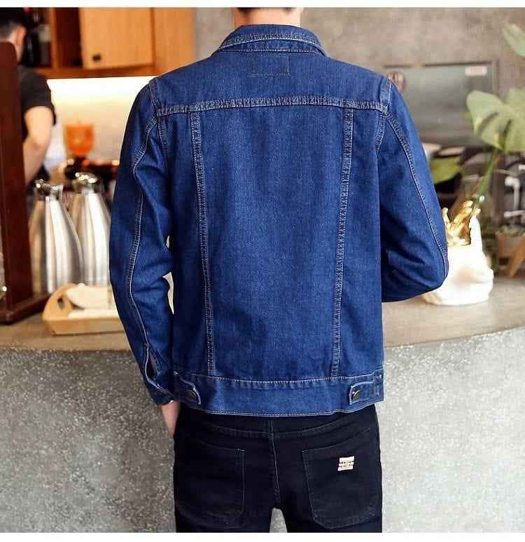 Blue denim jacket with hoodie export quality - Premium Denim jacket from The Divine Shop - Just Rs.3350! Shop now at The Divine Shop