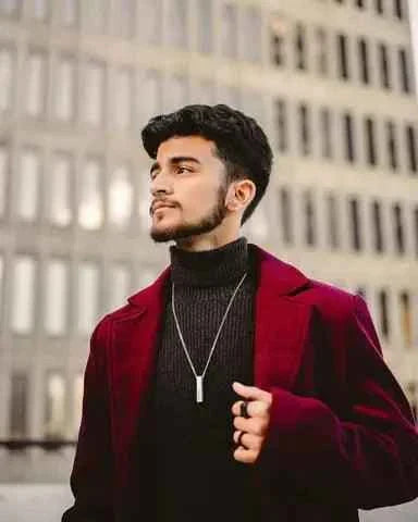 Burgundy coat man wearing stylish polo shirt - Premium High Neck from My Store - Just Rs.1999! Shop now at The Divine Shop
